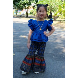 ชุดไทยเด็ก ชุดไทยประยุกต์ ชุดข้าม้า