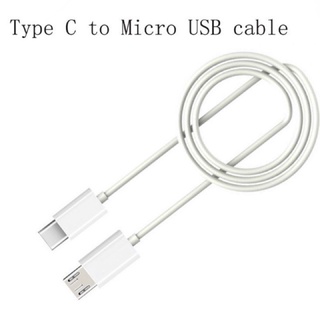 สายชาร์จ type c  to micro usb  ยาว 1 เมตร มีสีขาว และ สีดำ