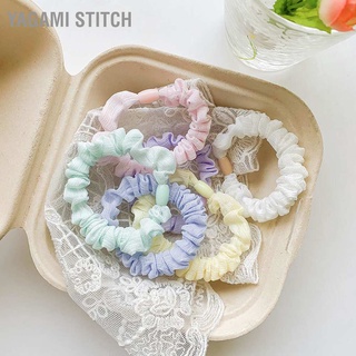 Elastic Hair Scrunchy Chiffon Simple Soft Small Intestine Cute for Daily Use Working School