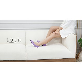 EARL GREY รองเท้าหนังแกะแท้ หนังนิ่ม พื้นนุ่ม มีซัพพอร์ต รุ่น Lush series in Lavender