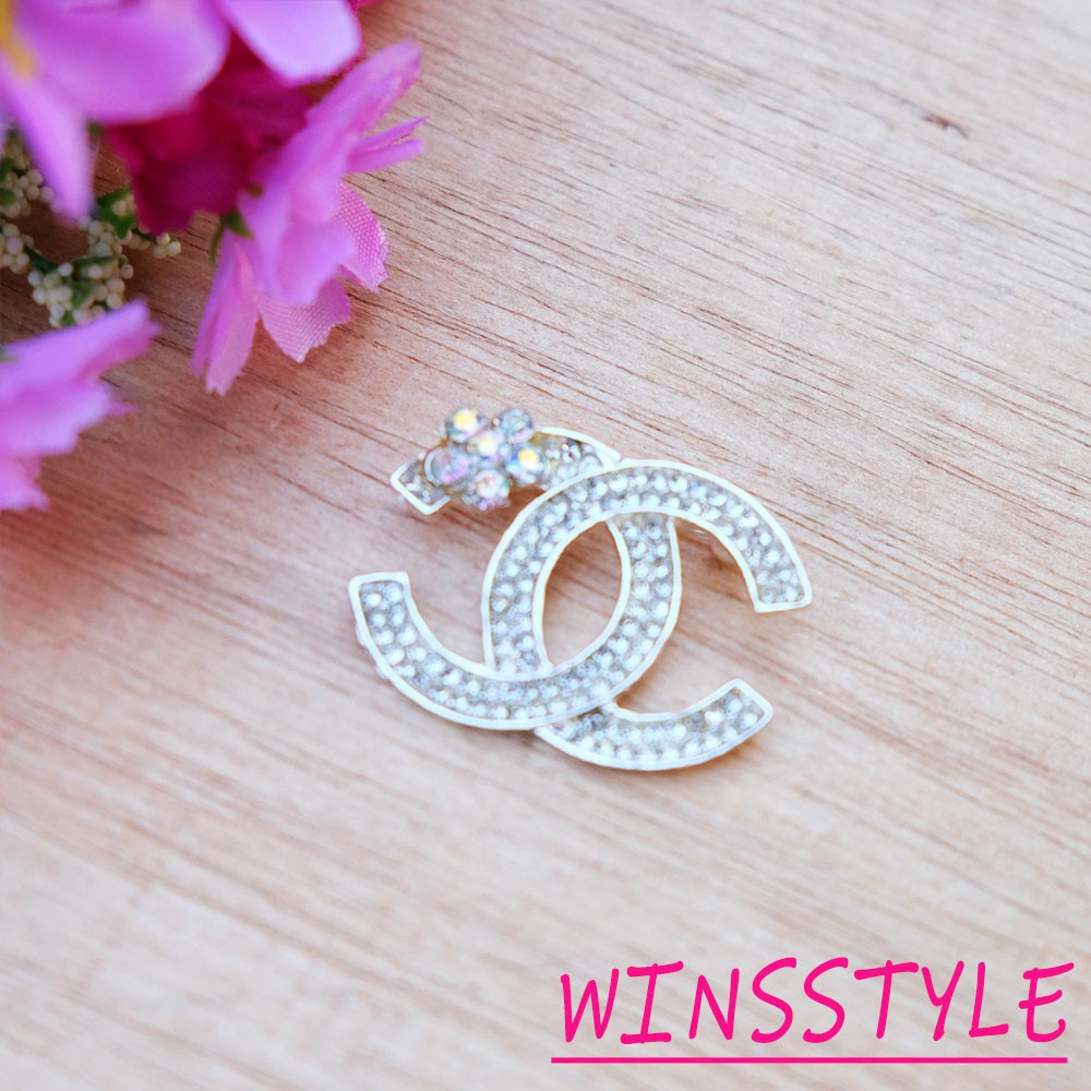 SABYAN SILVER WINSTYLE SHOULDER BROOTH HIJABERS ACCESSORIESUIT WBDS124