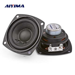 Aiyima ลําโพงแม่เหล็กนีโอไดเมีย เสียงเบส 4 โอห์ม 10W 66 มม. 2.5 นิ้ว แบบพกพา 2 ชิ้น