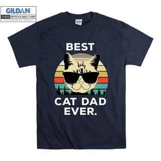 [COD]เสื้อยืด พิมพ์ลาย Cat Dad Ever สไตล์คลาสสิก สําหรับผู้ชาย และผู้หญิง 3709S-5XL