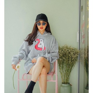 MY1989 ใส่ชื่อได้ Hoodie in light gray