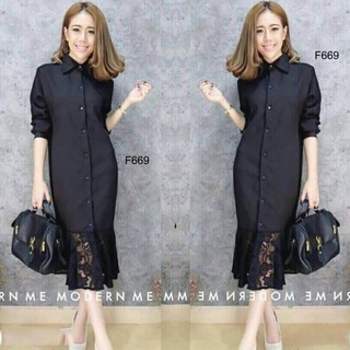 hbstation.shop เสื้อผ้าผู้หญิง ชุดไปงาน สีดำ พร้อมส่ง