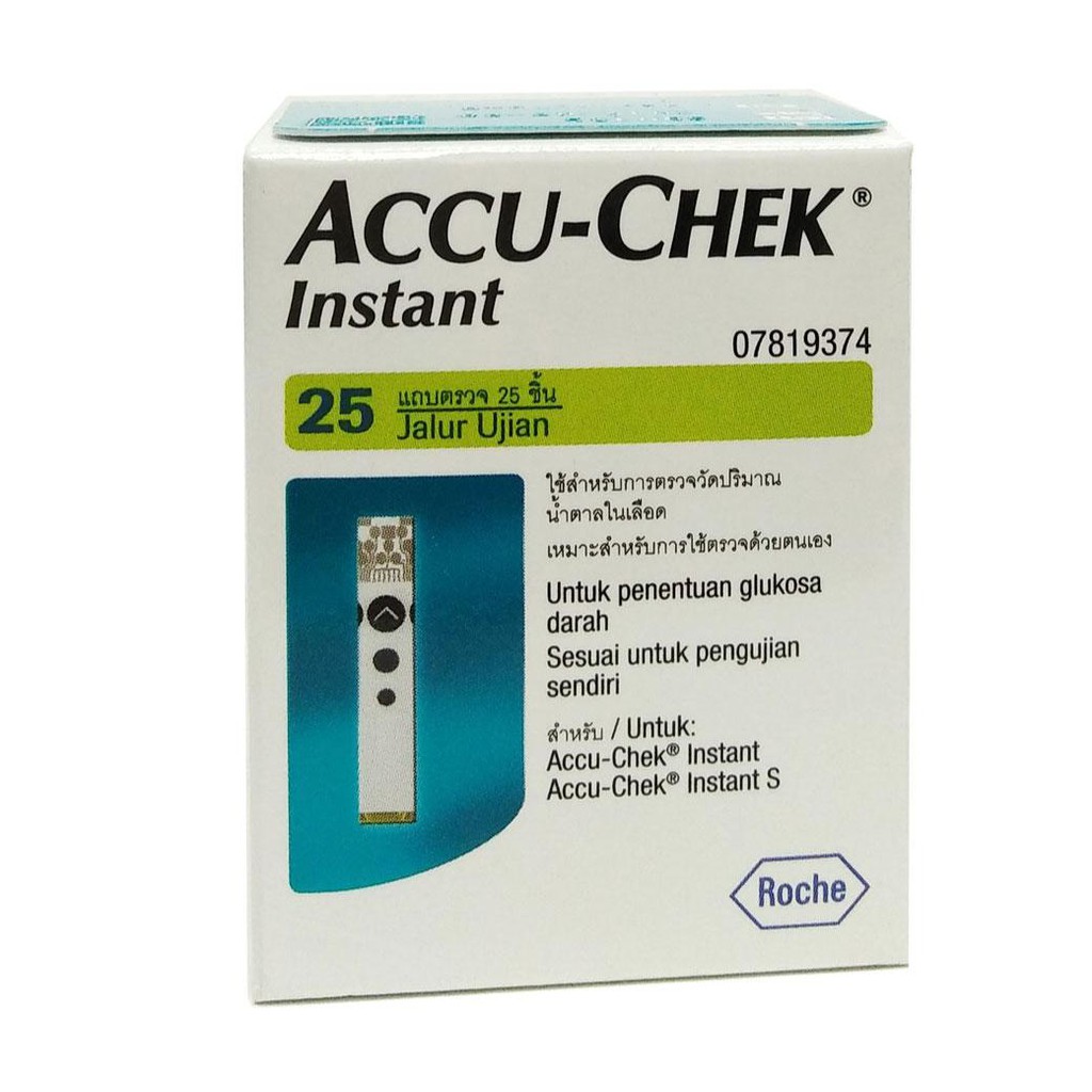 ACCU-CHEK Instant Strips แผ่นตรวจน้ำตาล25's