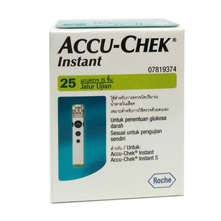 ACCU-CHEK Instant Strips แผ่นตรวจน้ำตาล25s