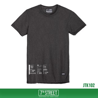 7th Street เสื้อยืด รุ่น JTK102 Ticket-ทอปดำ ของแท้ 100%