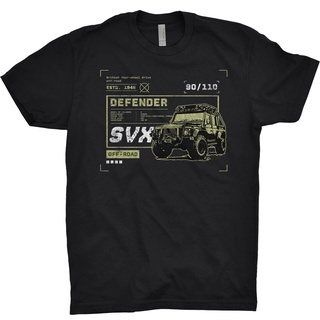 [100% Cotton] เสื้อยืดลําลอง แขนสั้น พิมพ์ลาย Land Rover Defender Svx Terrain Truck Evoque British Uk เข้ากับทุกการแต่งก