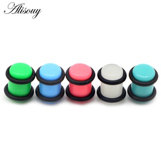 Alisouy จิวขยายหู อะคริลิค UV 12 สี 1.6 มม.-10 มม. 2 ชิ้น