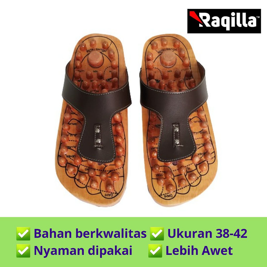 Reflexology รองเท้าแตะไม้สุขภาพการฝังเข็ม Herbar Rheumatic รองเท้าแตะนวดเท้า