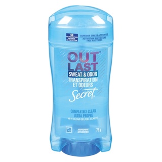 Secret Outlast Clear Gel Antiperspirant Deodorant for Women Completely Clean 73g.