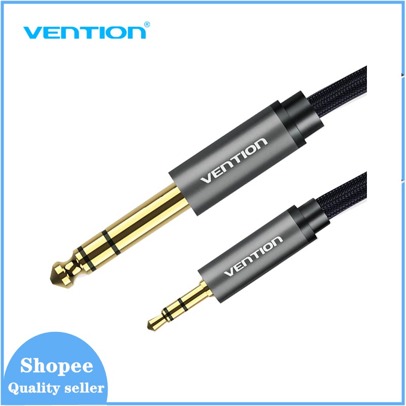 Vention 3.5mm To 6.5mm Adapter Aux Cable For Mixer Amplifier 6.5 To 3.5 Male To Male Cable