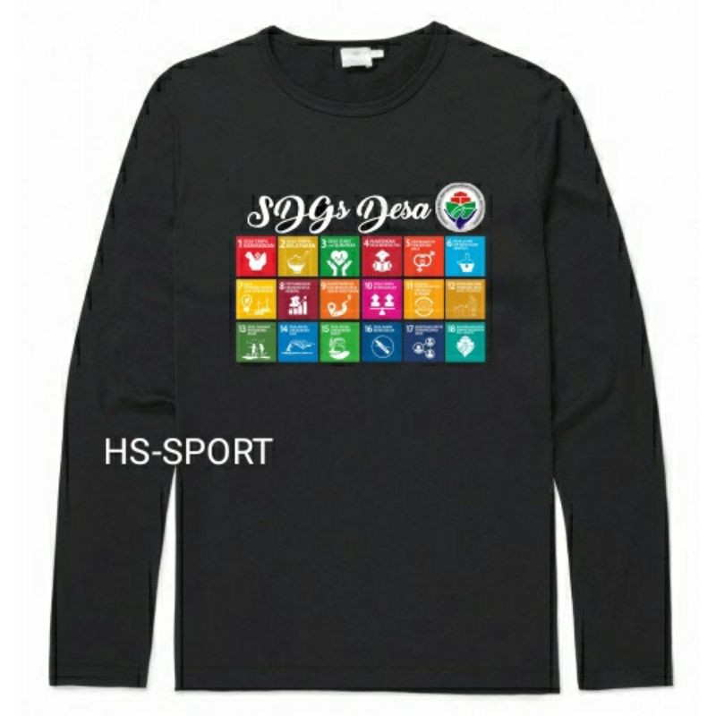 SDGS LONG SLEEVE T-SHIRT / MINISTRY OF VILLAGES T-SHIRT / SDGS PENDATAAN 2 T-SHIRT - SDGS LONG SLEEV