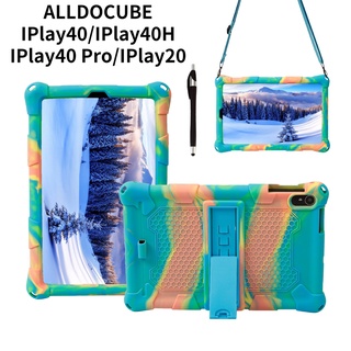 เคสซิลิโคน พร้อมปากกา และสายคล้อง สําหรับ ALLDOCUBE IPlay 40 iPlay40H iPlay40 Pro iPlay20 10.1 นิ้ว 10.4 นิ้ว