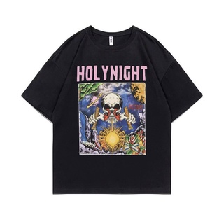 เสื้อแฟชั่นผญ2022 อื่นๆ - HolYnightTshirtTshirtบุรุษเสื้อยืดเสื้อยืดกระโดดสั้น100%ผ้าฝ้ายกิลแดน