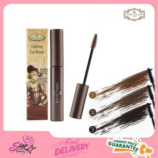 Gina Glam Coloring Eye Brown EyeBrow Mascara G38 จีน่าเกลม มาสคาร่าคิ้ว ที่เขียนคิ้ว