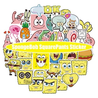 สติกเกอร์ ลาย Spongebob Squarepants Patrick Star Gary สําหรับติดตกแต่งแล็ปท็อป สเก็ตบอร์ด กระเป๋าเดินทาง 40 ชิ้น