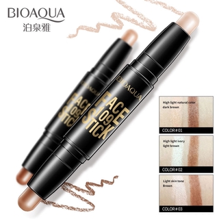 BIOAQUA Face Makeup Concealer Pen Multi effect Double Head 3D Bronzer Highlighter Stick Texture Contour Pencil Foundation