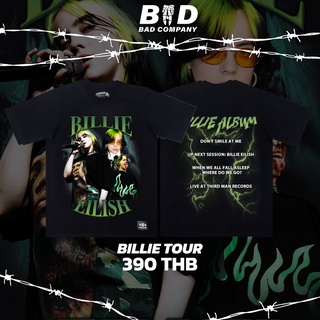 เสื้อทัวร์สกรีนลายBillie Eilish มี 2 สี •Freesize: อก44"-45"ยาว30"•cotton comb100%(ทอพิเศษ ไม่มีตะเข็บข้าง)BAD COMPANY