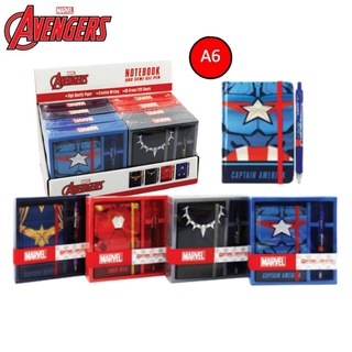 ชุด สมุดบันทึก MARVEL สมุดโน๊ต Notebook Set A6 ปากกา 1เซ็ท AVG-A6128 (1ชุด)