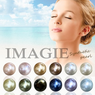 IMAGIE ต่างหูมุกสังเคราะห์ หลากสีสัน ไซส์  6-8-10mm