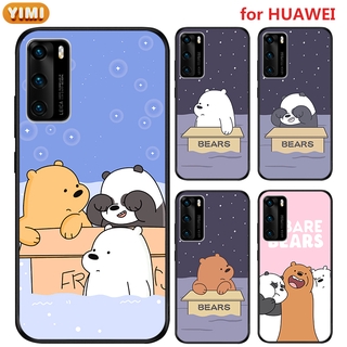 เคส Huawei nova Y90 11 11i 8I P40 P30 P10 4E pro plus โทรศัพท์มือถือพิมพ์ลาย Bear สําหรับ