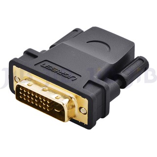 Adapter หัวแปลง DVI 24+1 Male to HDMI Female Converter HDMI to DVI adapter Support 1080P for HDTV LCD ตัวแปลง