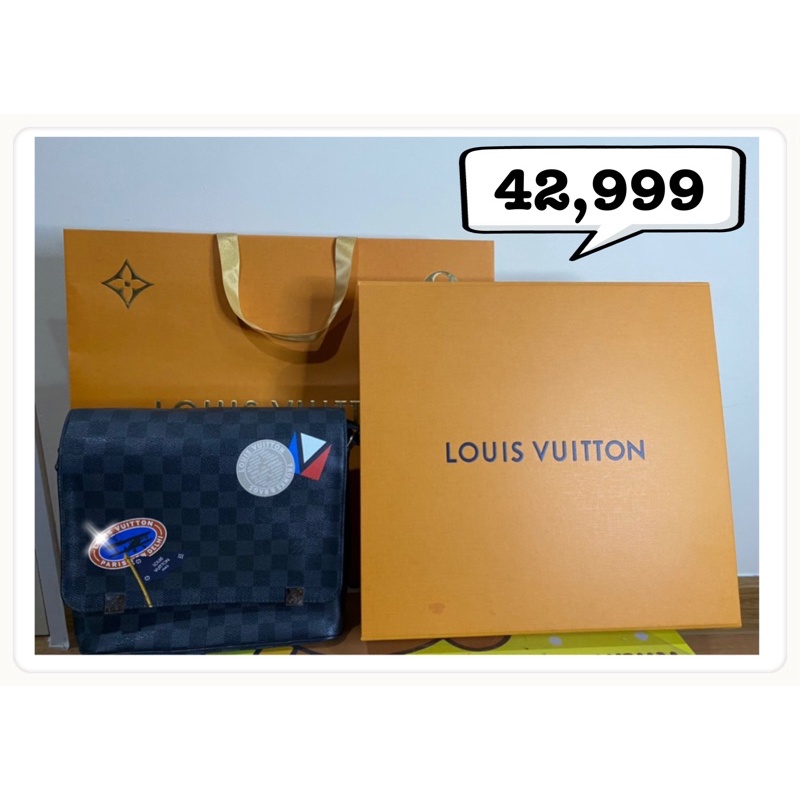 Louis Vuitton Men LV League District PM Bag Damier Handbag fullset wite box