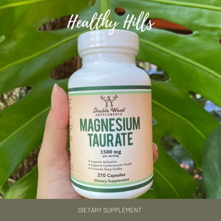 Double Wood Magnesium Taurate แมกนีเซียม 1500mg 210 Capsules