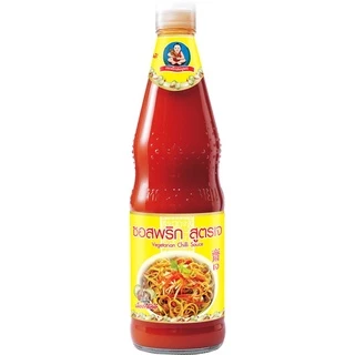 ตราเด็กสมบูรณ์ ซอสพริกสูตรเจ 800 ก. / Deksomboon Brand Vegetarian Chili Sauce 800 g