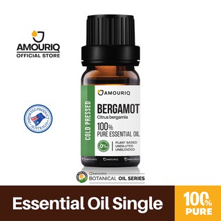 นํ้ามันหอมระเหยมะกรูดยุโรป เบอร์กามอท สกัดเย็น เข้มข้น 100% Pure Bergamot Essential Oil Cold-Pressed เบอร์กามอต มะกูด