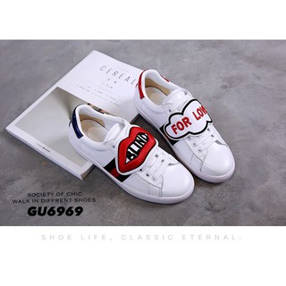 เช็คก่อนสั่ง  GC sneaker แปะรูปปาก แกะออกได้