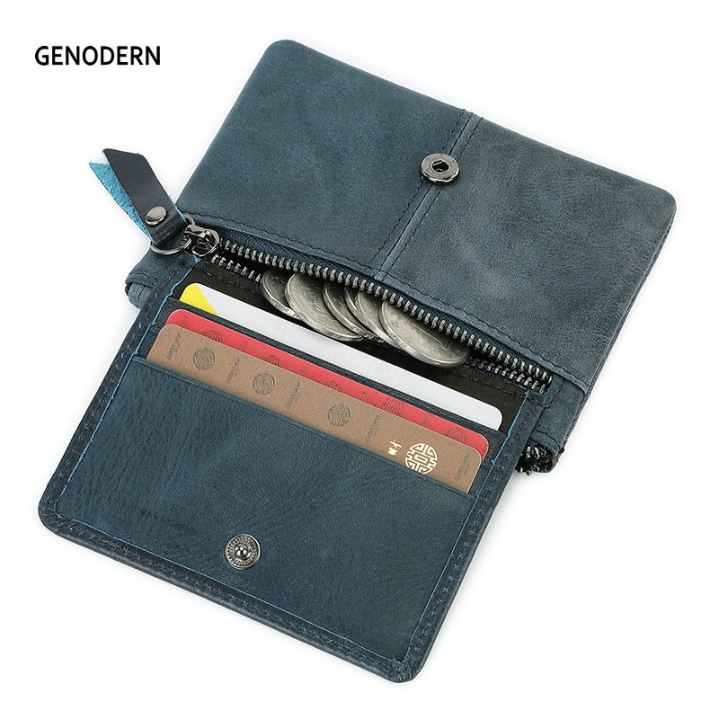 Rfid กระเป๋าใส่เหรียญใหม่ย้อนยุคสร้างสรรค์กระเป๋าเก็บมินิสไตล์ญี่ปุ่นแฮนด์เมดหนังวัวกระเป๋าใส่เหรียญมัลติฟังก์ชั่ผู้ถือบัตร