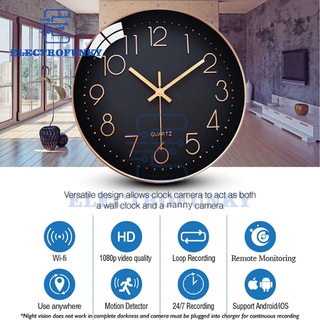 《พร้อมส่ง》นาฬิกาแขวนผนัง กล้องบันทึกวิดีโอ 1080P HD Wifi IP