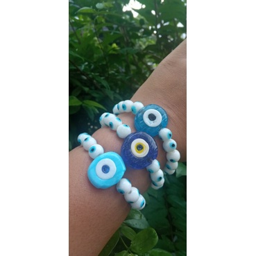 สร้อยข้อมือ กำไลข้อมือEvil Eye แก้วล้วน🇹🇷