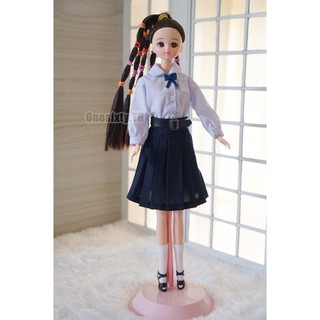 BARBIE  ชุดตุ๊กตา 30 ซม. ชุดนักเรียน หญิง ไม่รวมตัวตุ๊กตา