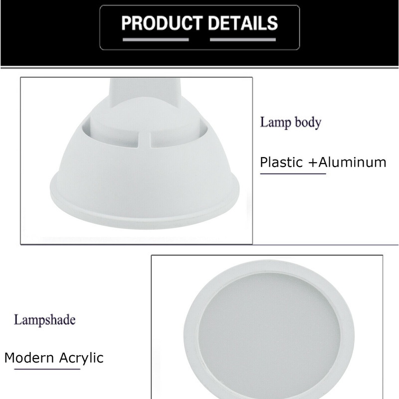 Gu10 MR16 E14 E27 โคมไฟ LED พลาสติก อลูมิเนียม หรี่แสงได้ รูปที่ 6