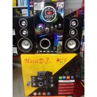 MusicD.J M-M9100C Speaker2.1Ch + BLUETOOTH, FM,USB,SD,Micลำโพง
