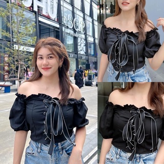 🤍 Bowy Crop Top เสื้อครอปสุดเก๋✨