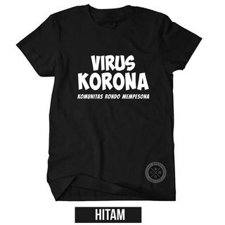 New เสื้อยืดผ้าฝ้ายพิมพ์ลาย Corona Virus Combed 30s สําหรับทุกเพศวัย discount