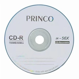 แผ่นซีดี CD-R 700 MB ยี่ห้อ Princo HP ของแท้ 50 แผ่น [ด่วนใส่โค้ด MICK1010 ลด 40บ.]