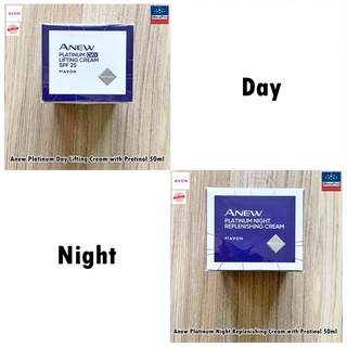 Avon® Anew Platinum Cream with Protinol Day or Night 50 ml  เอวอน เดย์ครีม ไนท์ครีม สำหรับผู้ที่มีอายุ 55 ปีขึ้นไป