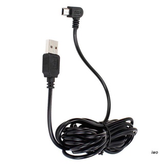 สายชาร์จ Iwo 3.5M Usb Type-A To Mini 5Pin มุมขวาสําหรับ Gps นําทาง