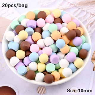 20pcs/bag Simulation Candy Grain Resin Flatback Diy Bracelet Bag Shoe Decoration Material