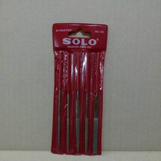 SOLO ตะไบเล็ก 5.5นิ้ว อุปกรณ์งานช่าง (สีดำ)