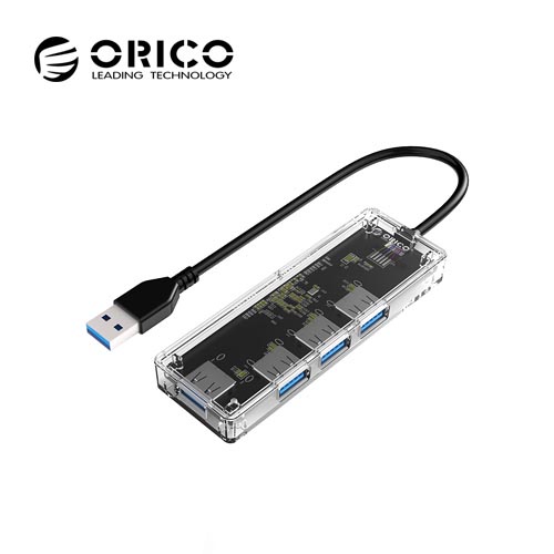 Orico TA1U3-4A / TA1U3 4A ฮับ USB 3.0 4 พอร์ตโปร่งใส