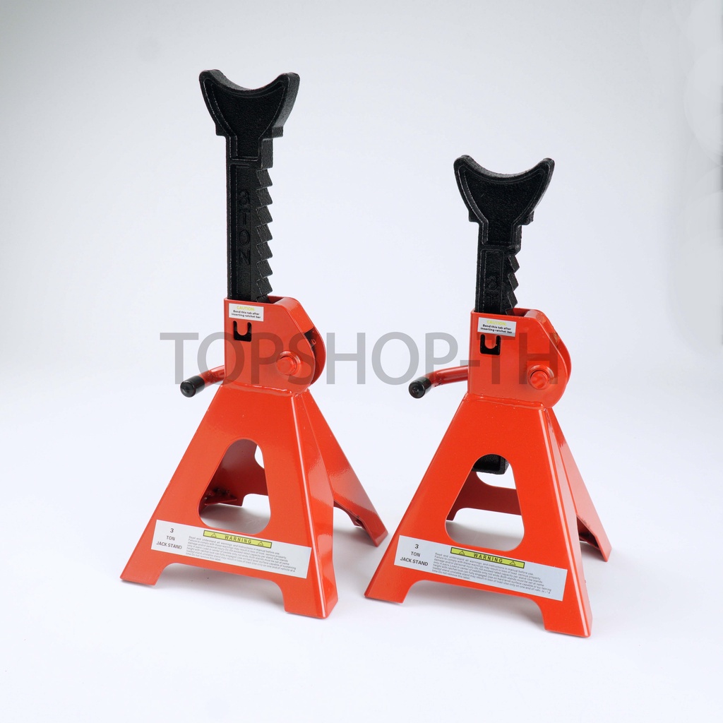 แม่แรงยกรถ ขาตั้งรถยนต์ 3 ตัน 1 คู่ ขาตั้ง แบบ JACKSTAND 3TONS ใช้งานหนัก แม่แรงตั้งพื้น ขาตั้ง ความสูง 29.5-43.5 CM.