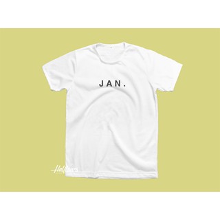 เสื้อยืดสกรีนลาย JAN. January