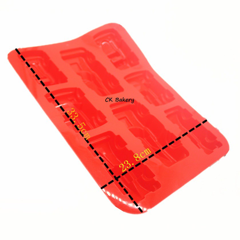 Small Car Jelly Pudding Silicone Mold / Car Jelly Pudding Toy Red Red Red